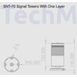 SNT-70 LED fény-jelzőoszlop - 1 szintes