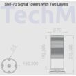 SNT-70 LED fény-jelzőoszlop - 2 szintes