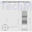 SNT-70 LED fény-jelzőoszlop - 3 szintes