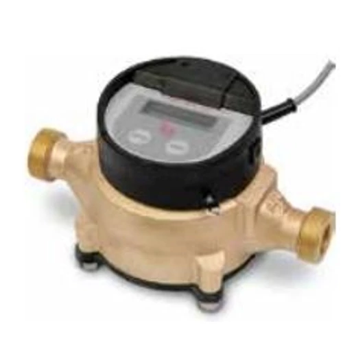 RCDL M25 mechanikus áramlásmérő bronz házban, kijelzővel