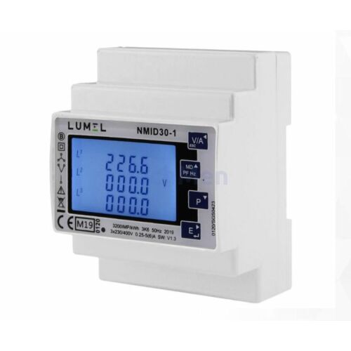 Lumel NMID30 egy és háromfázisú fogyasztásmérő