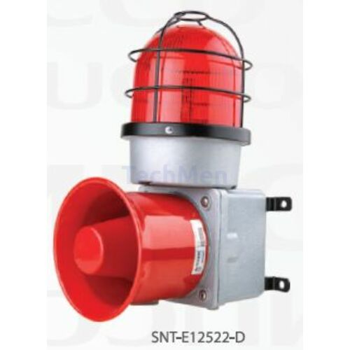 SNT-E125 / EB120  Ipari kivitelű figyelmeztető fényjelző (opcionális)  és 7 dallamú sziréna